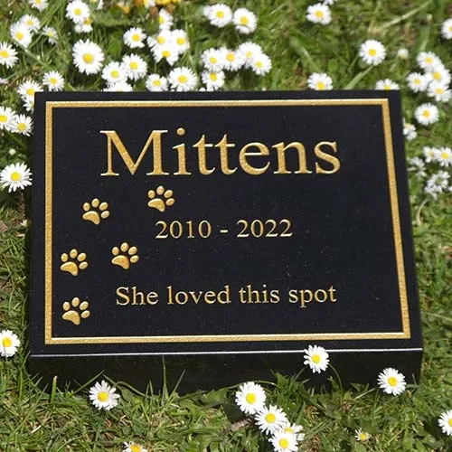 Borders and simple images can be included Black Granite Wedge