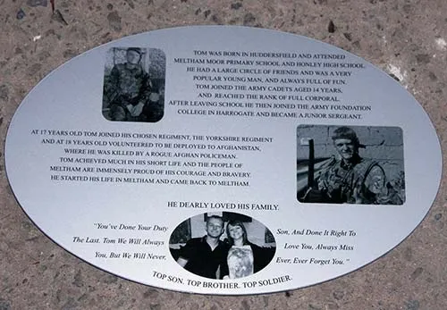 Anosided Aluminium Plaque
