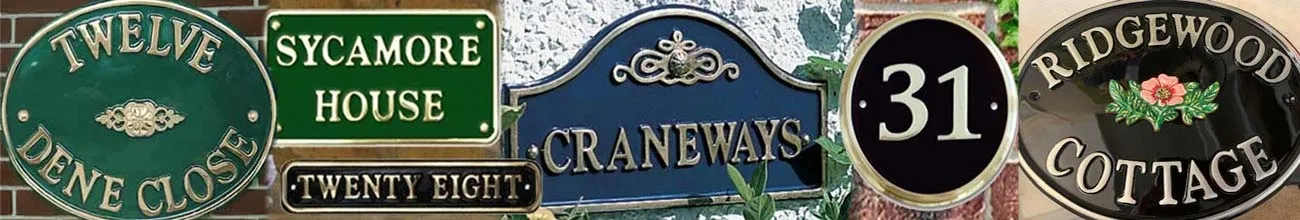 Cast Brass Hose Signs and Name Plates