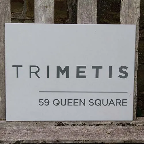 These signs look and feel very smart. House Sign - Pure Grey Polygood