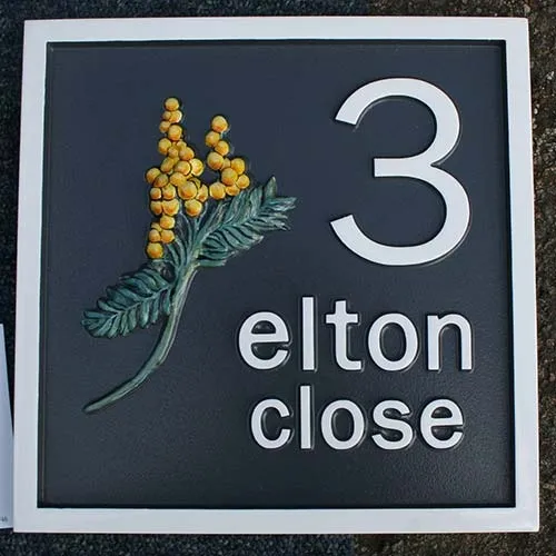 If you are looking for something a bit different - ask for a quote. Bespoke Square Number Sign