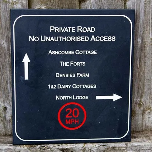 These signs look and feel very smart. Engraved Plaques in Polygood.