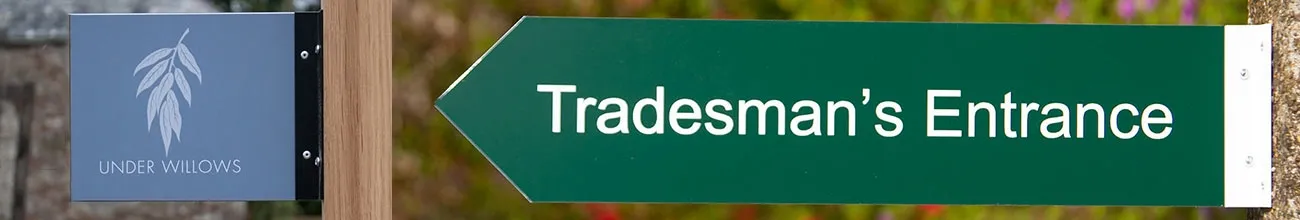 T-Channel Signs on Posts