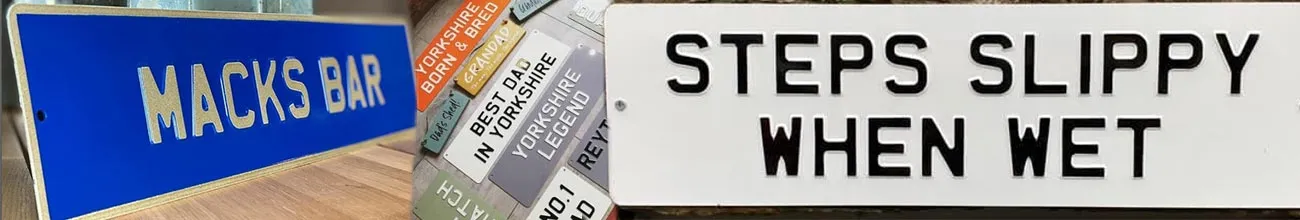 Embossed Metal Name Plates