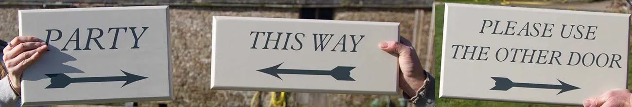 Painted Event Signage