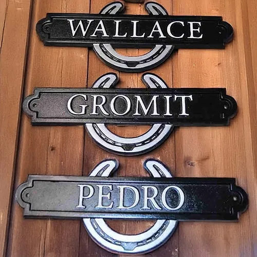 Cast Iron Stable Door Signs