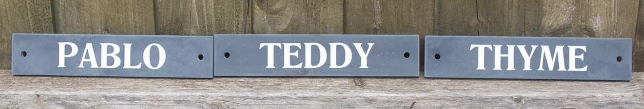 Stable Door Signs in Slate