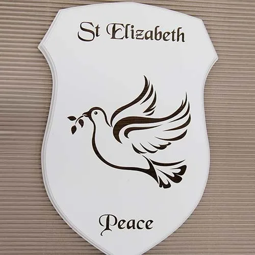 There is a ???£15 charge for shaping. Laser etching is burning the wood beneath the paint.