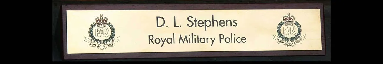 Brass Desk Sign