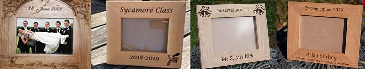 Personalised Wooden Photo Frames