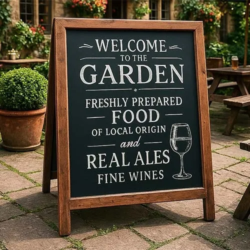 Budget Blackboard Pavement Sign