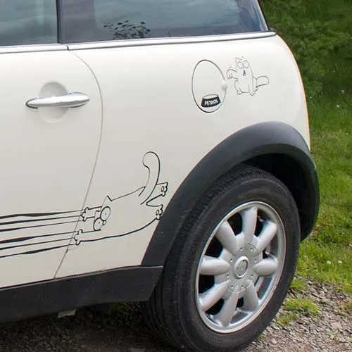 Send us your artwork and we will cut from vinyl. More Car Graphics