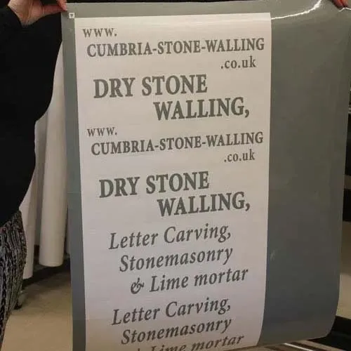 Ideal for business windows Solid Colour Lettering