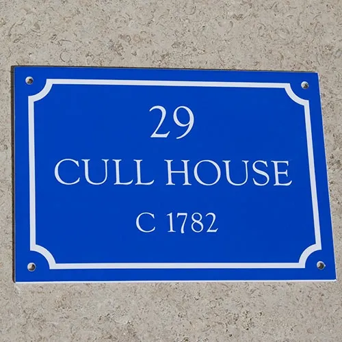 French Style House Sign