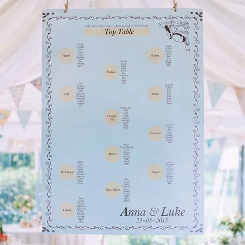 Bespoke Seating Plan