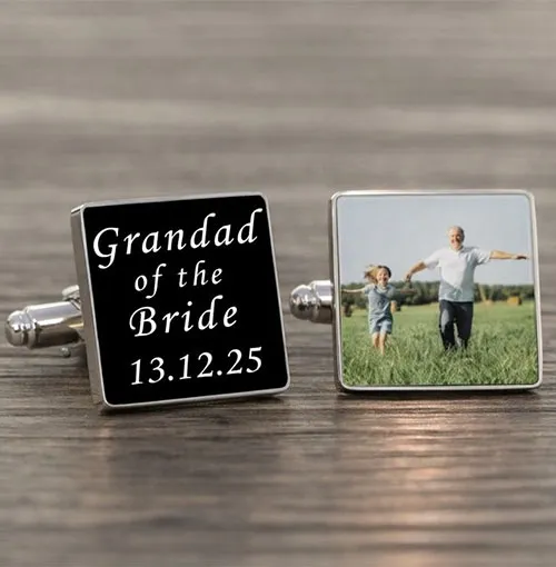 Grandad of the Bride - Wedding Cufflinks
