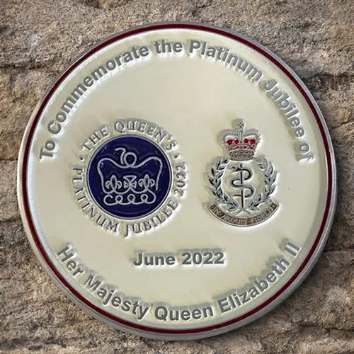Zinc Plate Jubilee Plaque