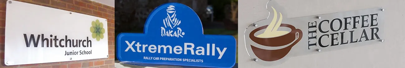 Large Clear Acrylic Signs