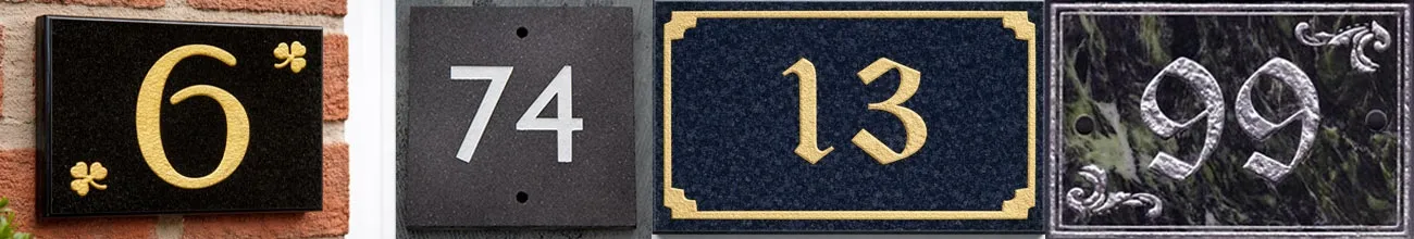 Granite House Numbers and Door Numbers