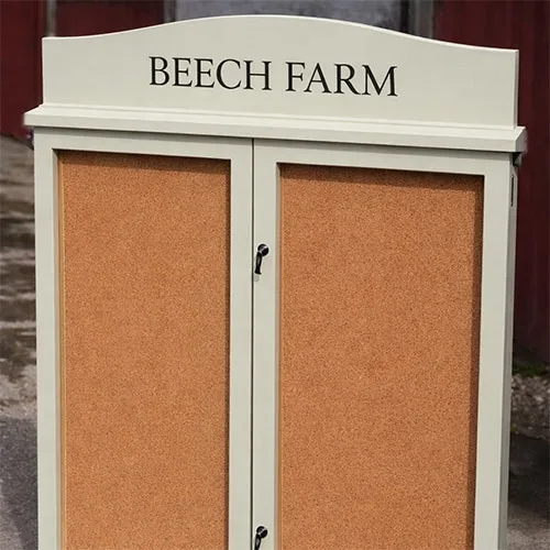 Painted Hardwood Notice Board