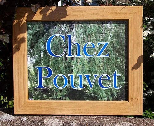 Oak Framed House Sign