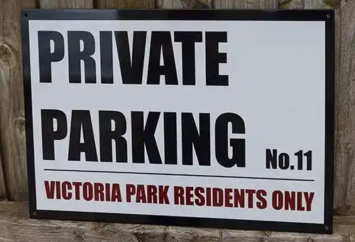 ToughPrint sign with a long-term resistance to fading Very Durable ToughPrint Sign